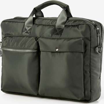 Waykins Briefcase 'Faze' in Green: front