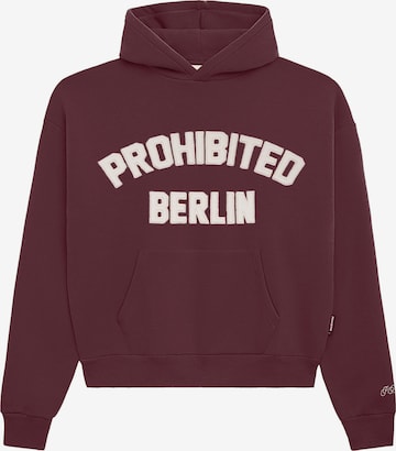 Sweat-shirt 'Berlin' Prohibited en violet : devant