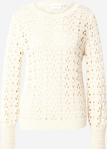 smėlio VILA Megztinis 'VIPALUA': priekis