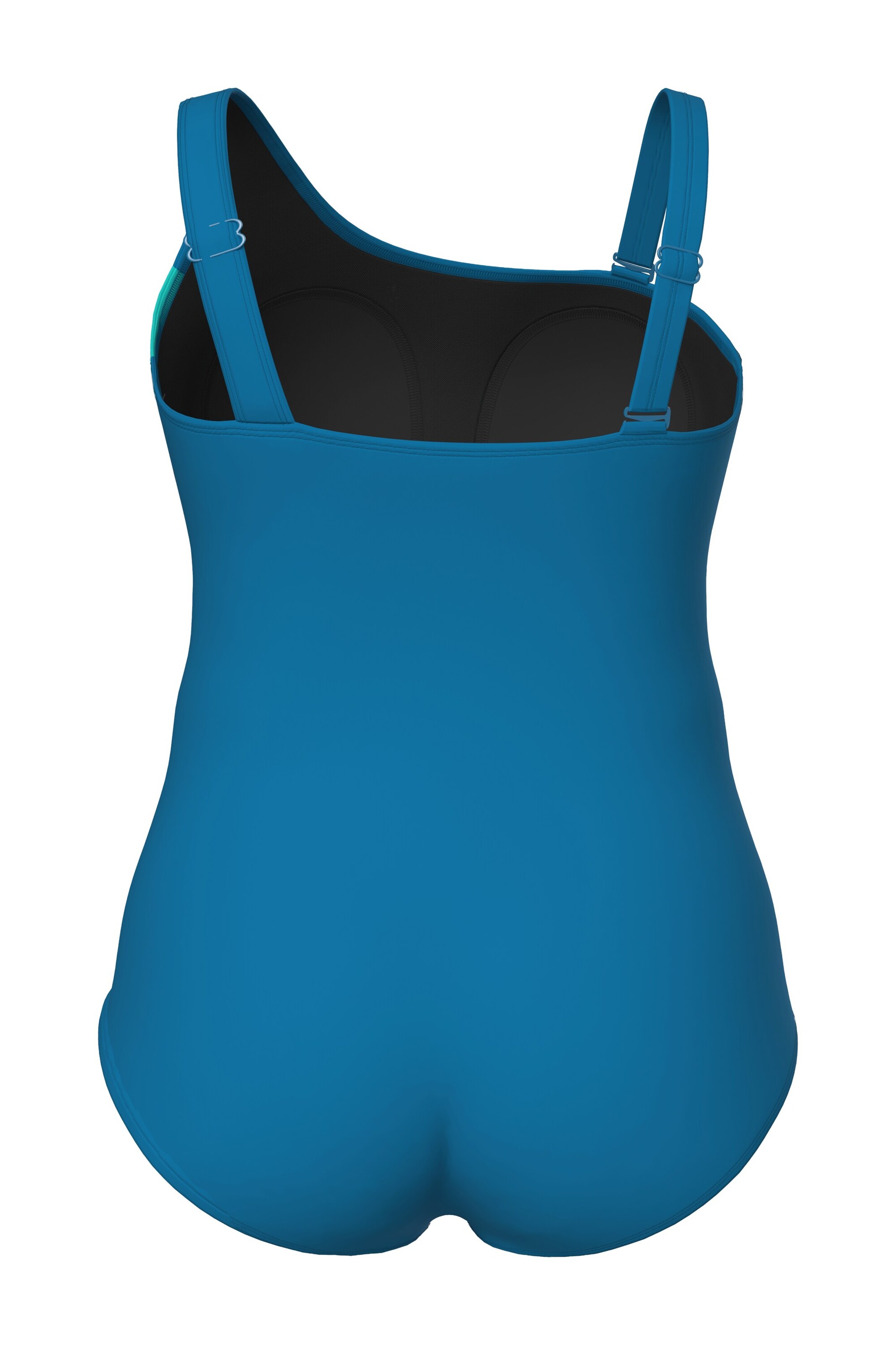 Ulla Popken Bustier Badeanzug in Blau