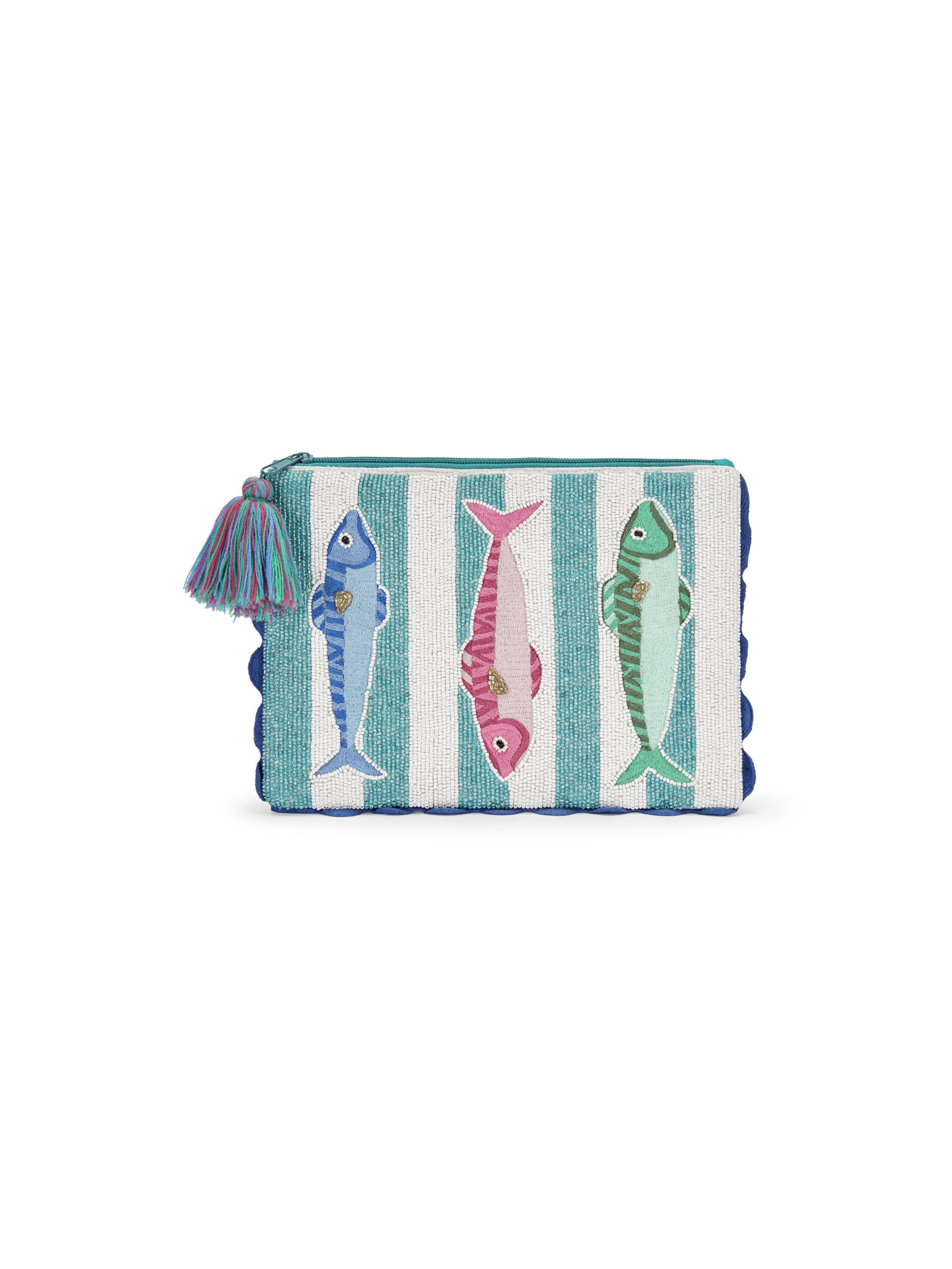 Pochette 'Fish Parade' CODELLO en bleu : devant
