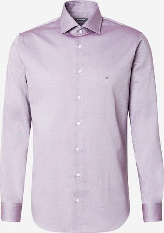 Michael KorsSlim Fit Poslovna košulja - ljubičasta boja: prednji dio