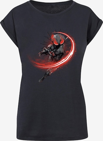 T-shirt 'Aquaman - Black Manta Flash' ABSOLUTE CULT en bleu : devant