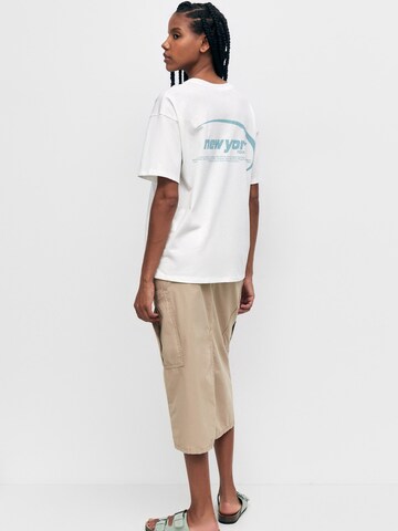 Pull&Bear Shirt in Weiß