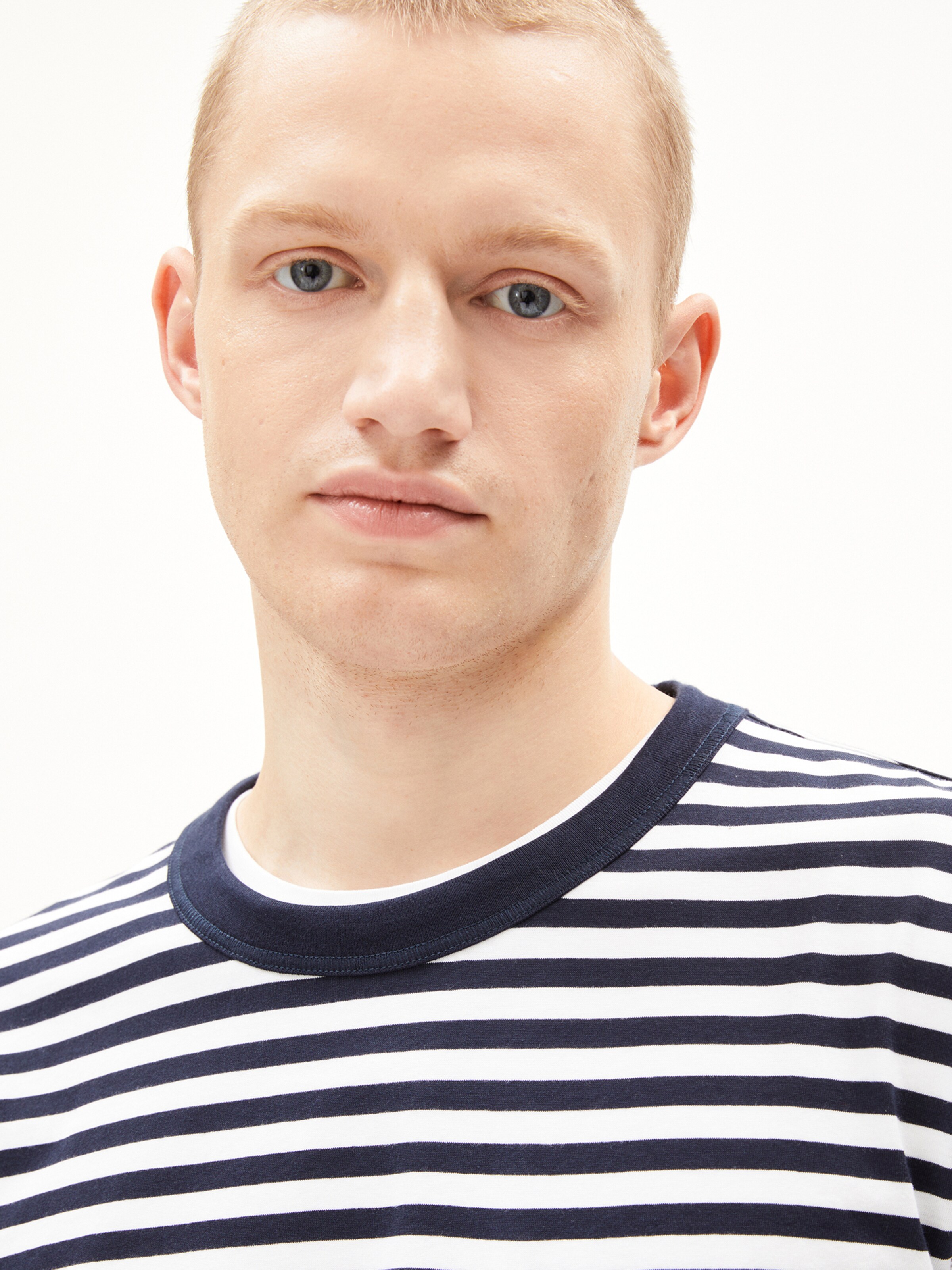 ARMEDANGELS Shirt ' MAARKOS POCKET STRIPES ' in Black