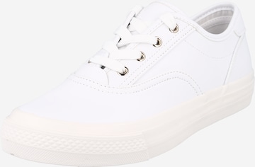 GUESS - Zapatillas deportivas bajas 'PEREZZ' en blanco: frente