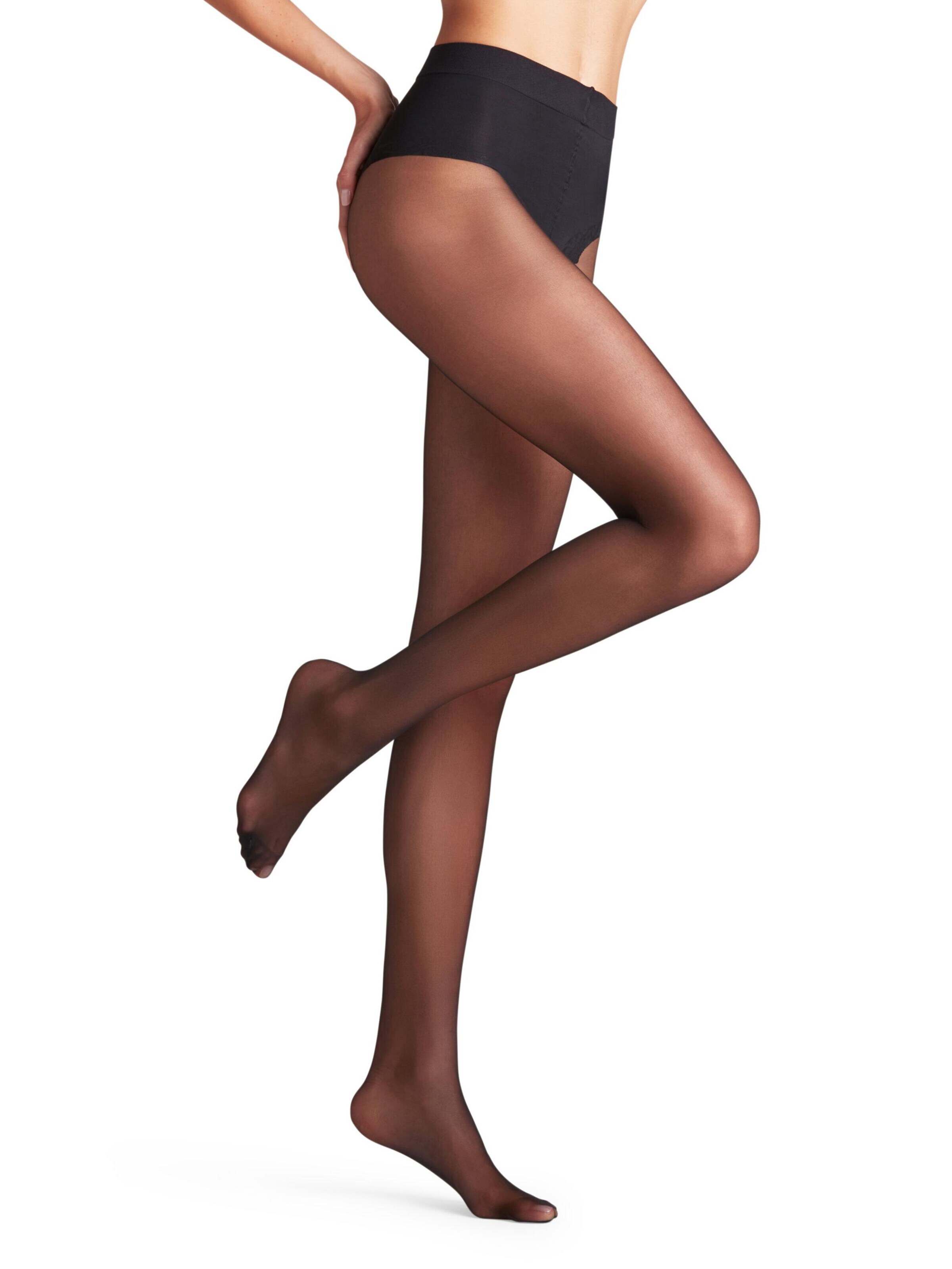 FALKE Fine Tights 'Shaping Top' in Black