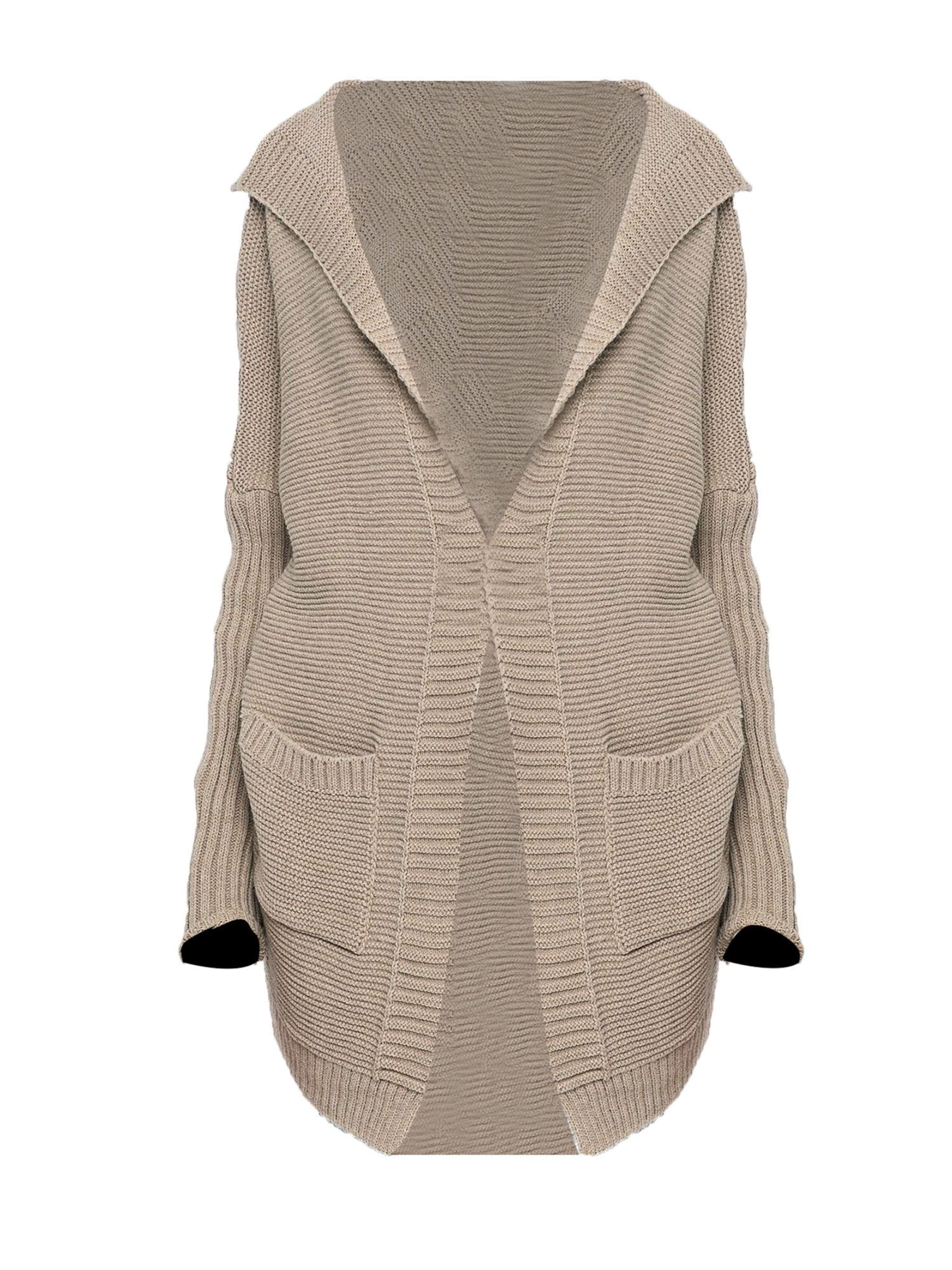 Dandalo Neuletakki värissä beige: etupuoli