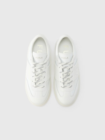 FURLA Σνίκερ χαμηλό 'ENJOY' σε λευκό