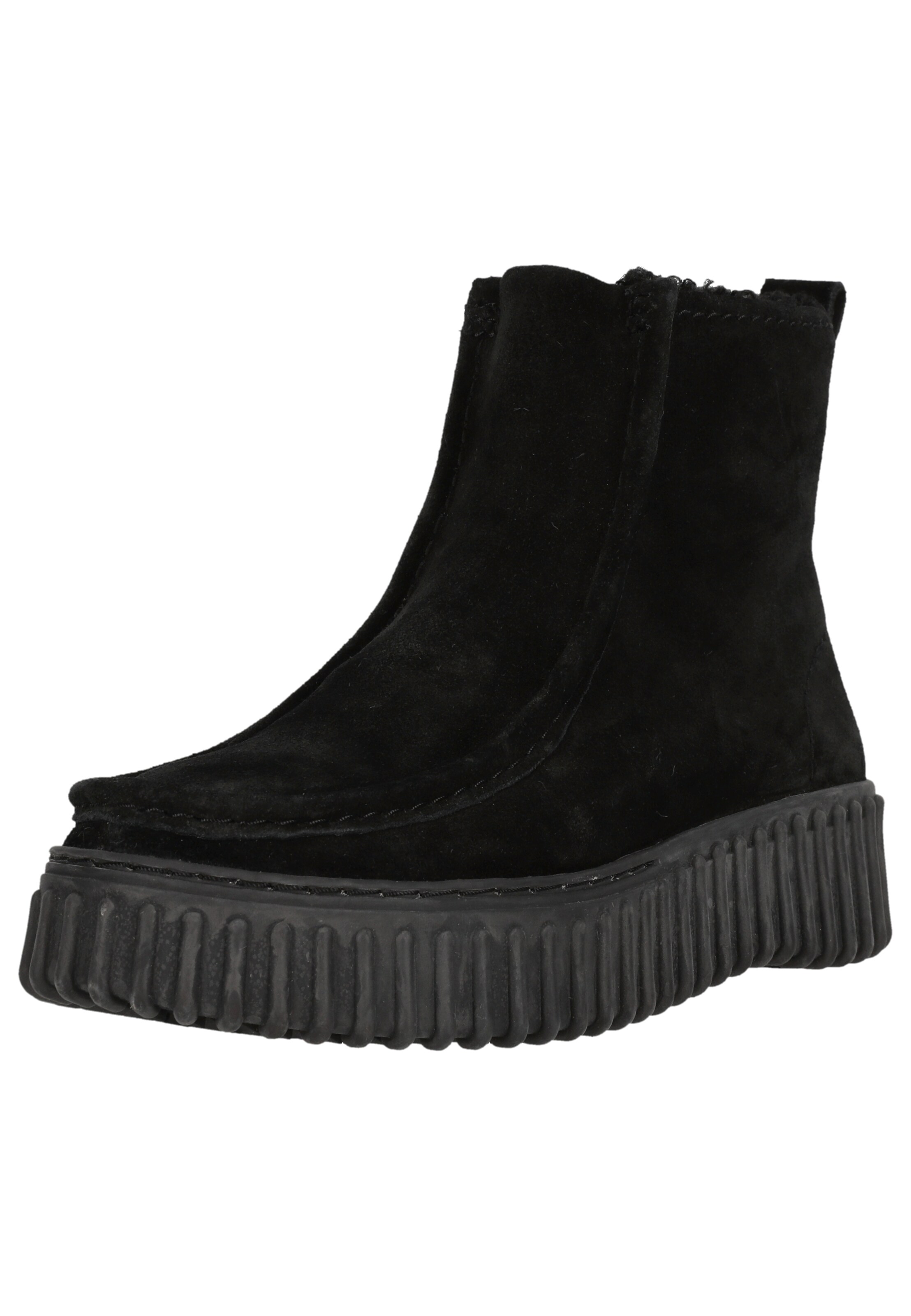 CLARKS Winterboots 'Torhill Cozy' in Schwarz: Vorderseite