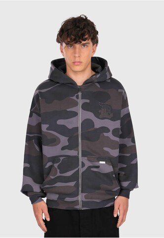 Dropsize Zip-Up Hoodie in Grey: front