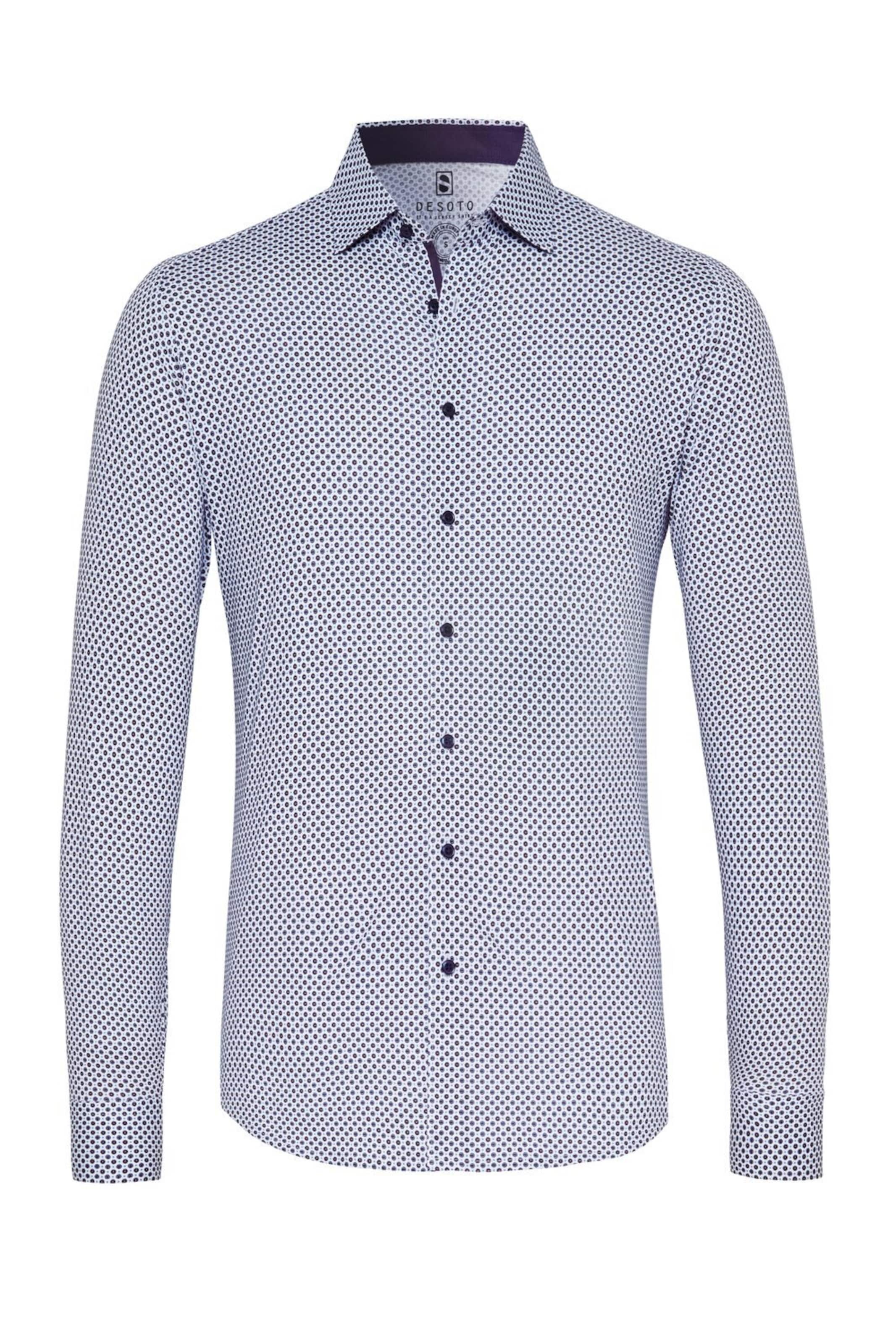 DESOTO Slim Fit Hemd in Blau: Vorderseite