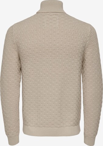 Only & Sons Pullover 'Kay' i beige