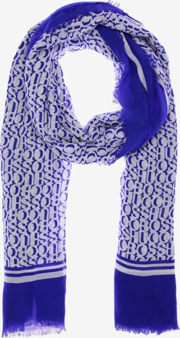 BOSS Black Scarf & Wrap in One size in Blue: front