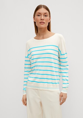 Pull-over COMMA en blanc : devant