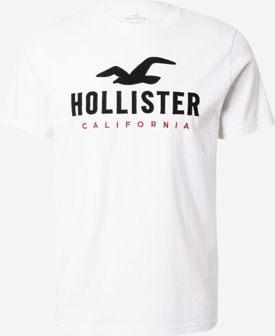 HOLLISTER T-Shirt en rouge sang / noir / blanc, Vue avec produit