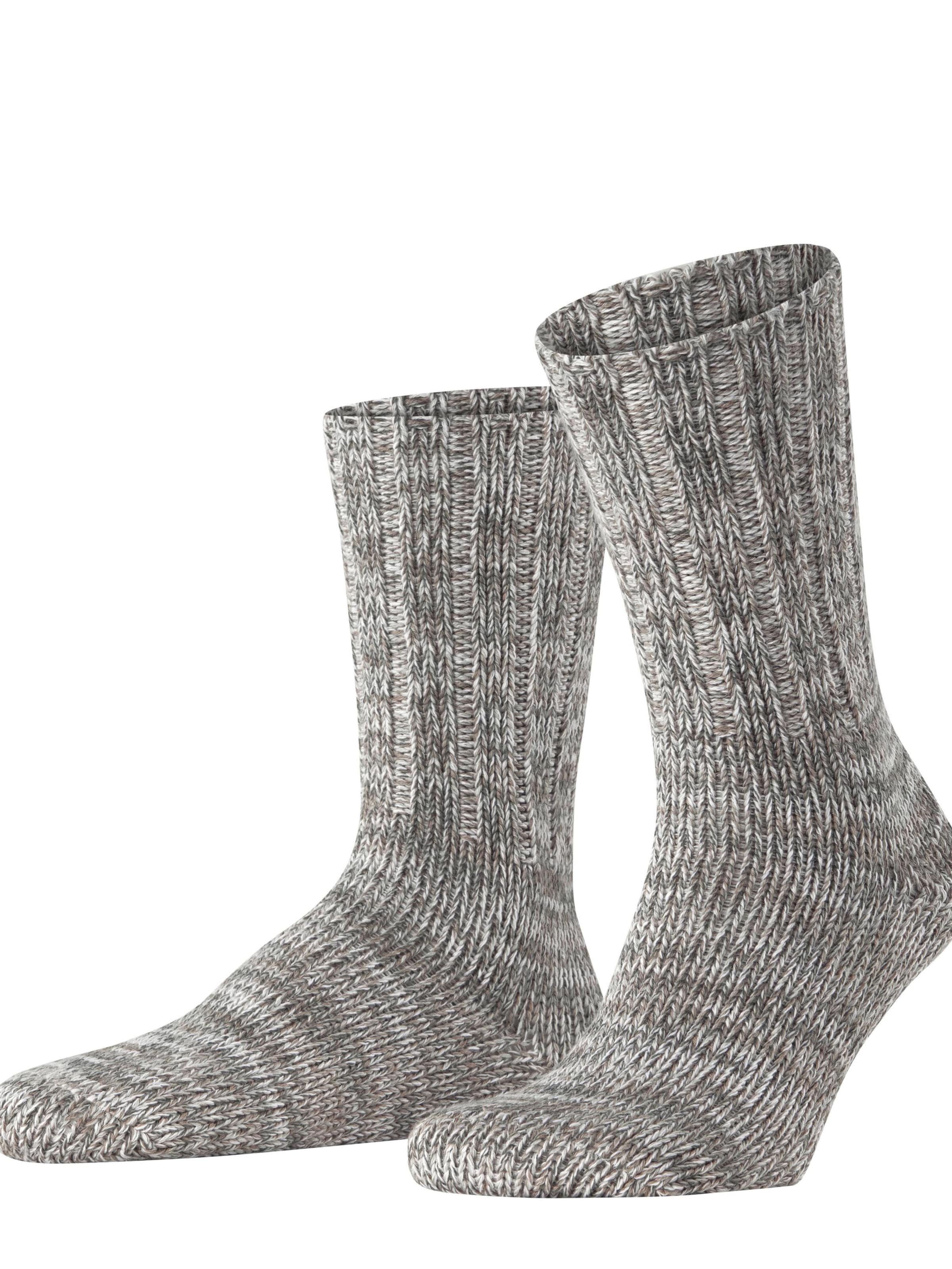 FALKE Socks 'Brooklyn' in Silver: front