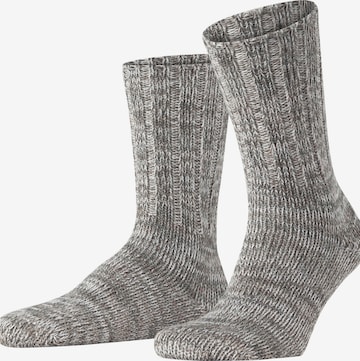 FALKE Socks 'Brooklyn' in Silver: front