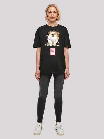 F4NT4STIC Shirt 'Disney Big Hero 6 Baymax Hug' in Zwart