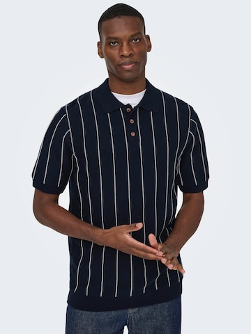 Pull-over 'ONSSaim' Only & Sons en bleu : devant