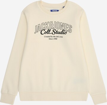 Jack & Jones Junior Majica 'JJMAKOTO' | bela barva: sprednja stran