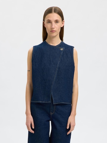 SELECTED FEMME Bodywarmer in Blauw: voorkant