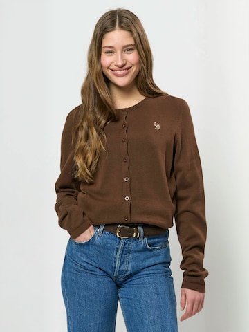 U.S. POLO ASSN. Svetr ' UWKimmi ' – hnědá