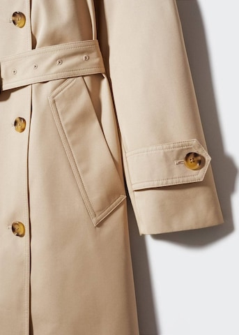 MANGO Between-Seasons Coat in Beige