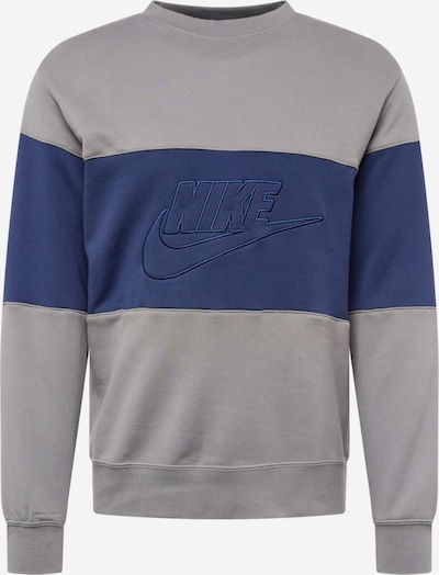 Nike Sportswear Sweat-shirt en bleu / gris fumé, Vue avec produit