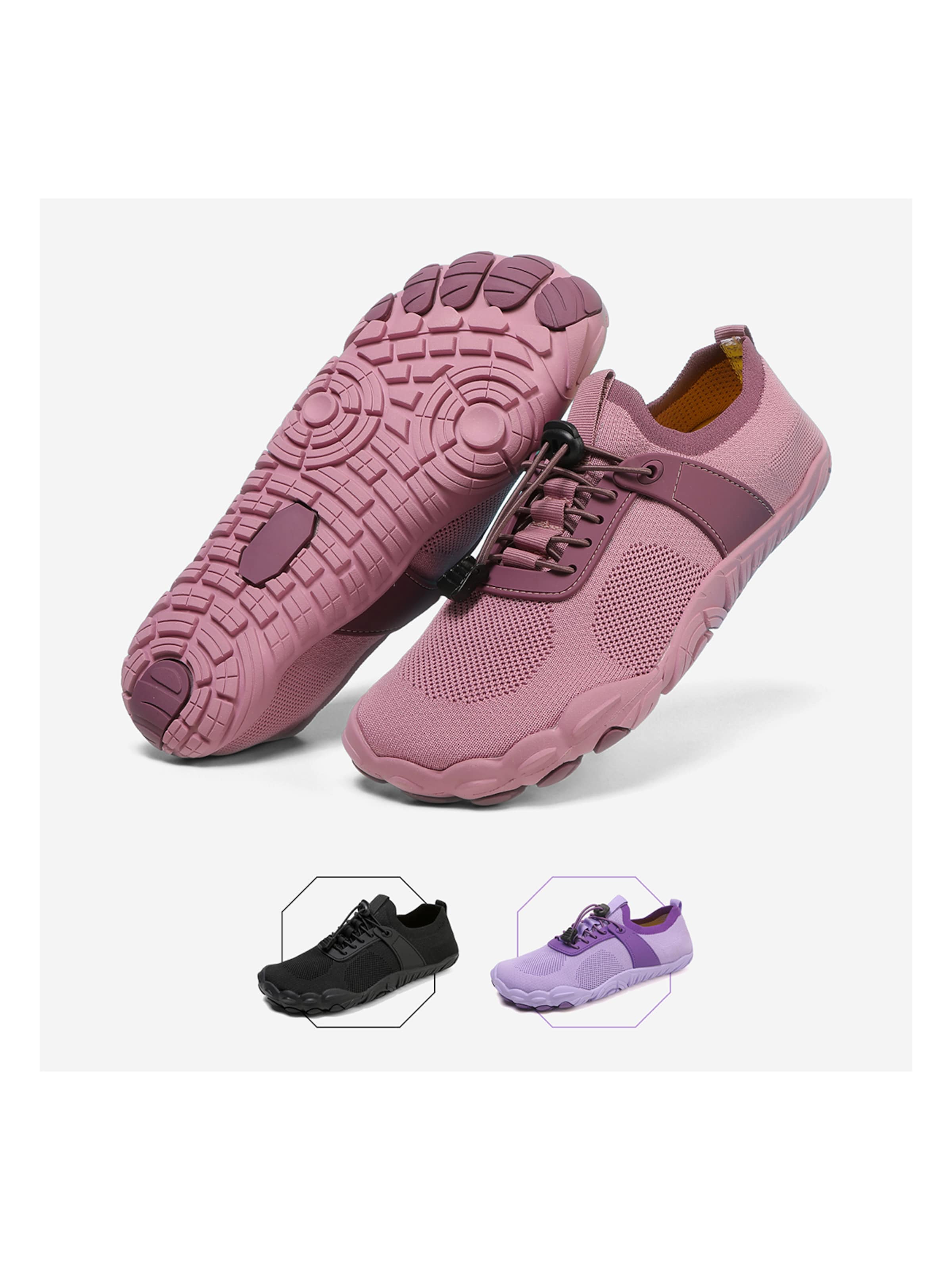 DOTALES Sneaker low 'DOTALES - AirStep Barfußschuhe'‌‌‌‌‌‌‌‌‌ in Pink: Vorderseite