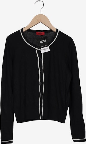 HUGO Strickjacke M in Schwarz: Vorderseite