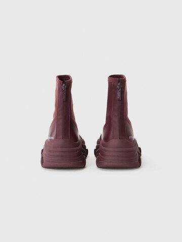 STEVE MADDEN - Sapatilhas altas 'Vrooms-E' em vermelho