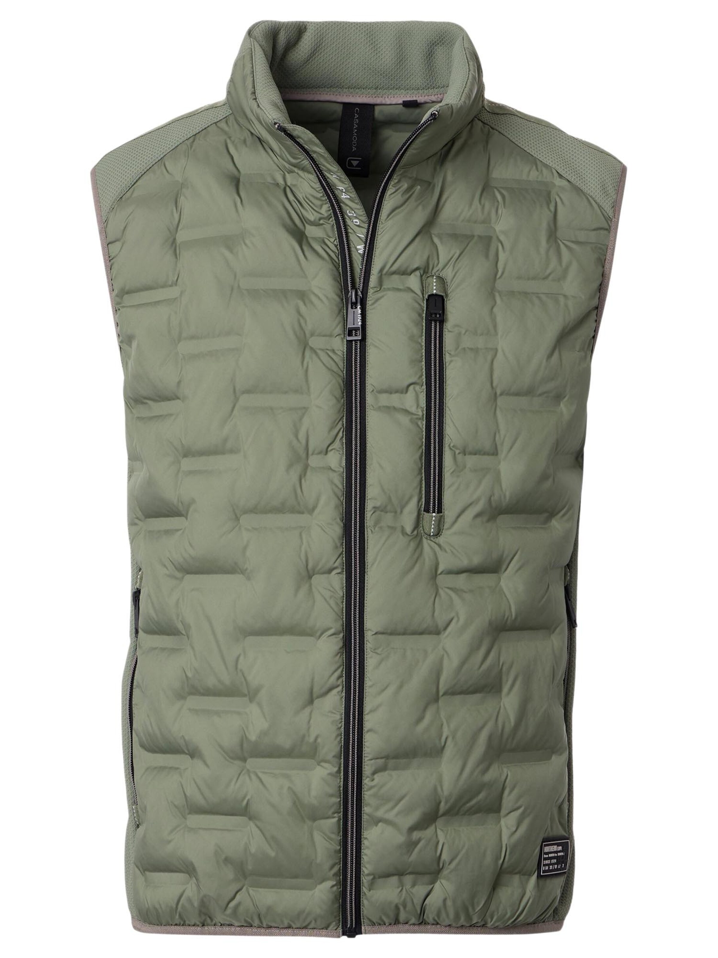 CASAMODA Weste 'Basic'‌‌‌‌‌‌ in Grün: Vorderseite