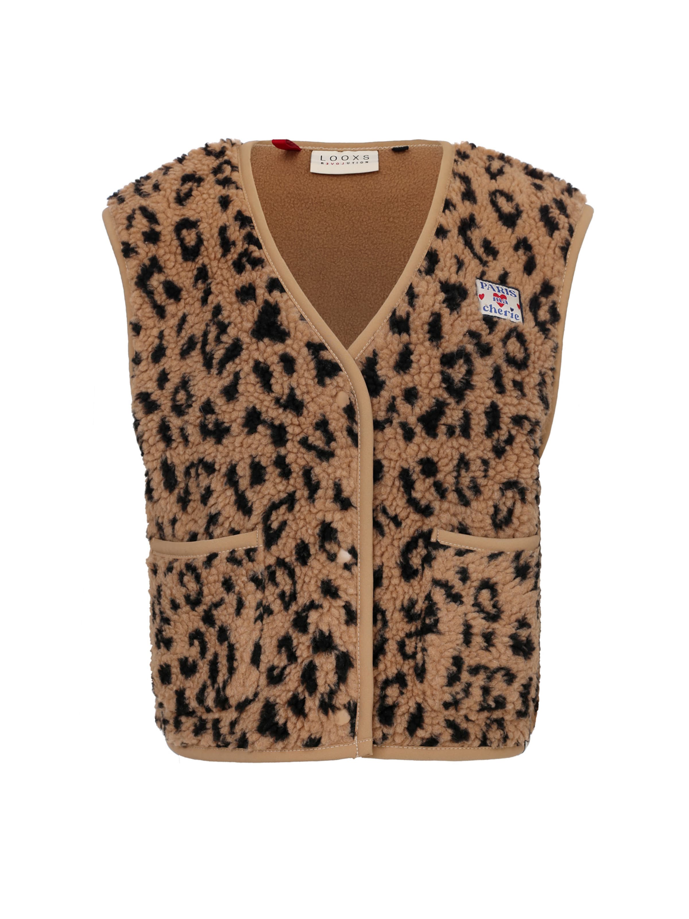 Looxs Revolution Bodywarmer in Beige: voorkant