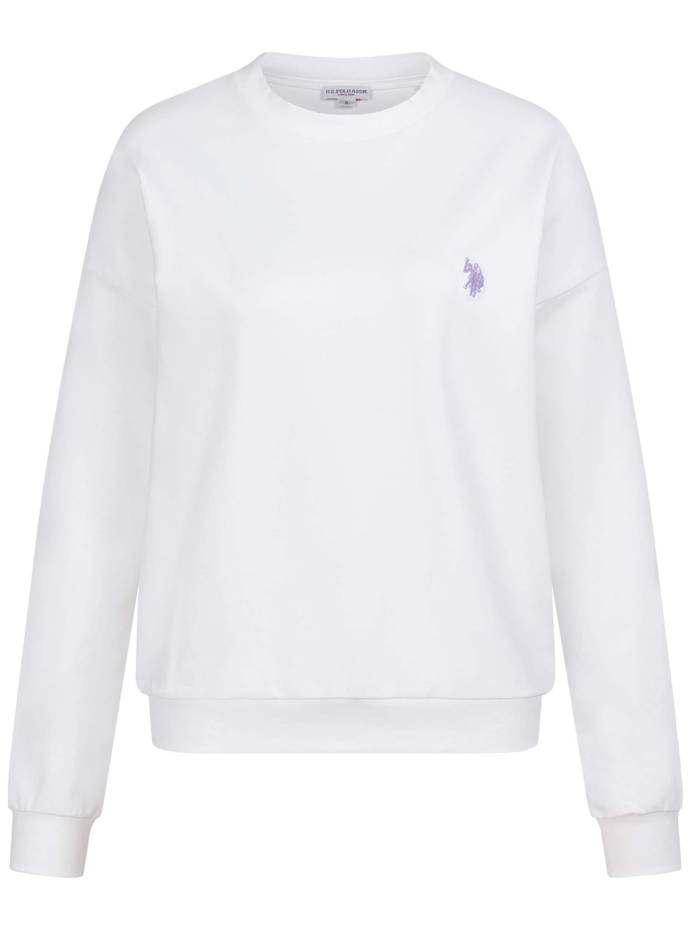 U.S. POLO ASSN. Sweatshirt in Wit: voorkant