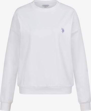 U.S. POLO ASSN. Sweatshirt in Wit: voorkant