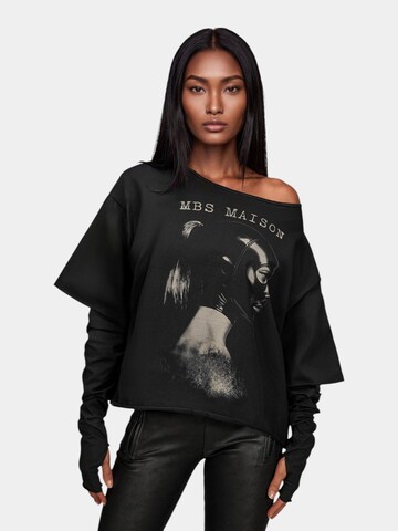 Made By Society Shirt 'Tricou LAYERED - T27894'‌‌‌‌‌‌ in Schwarz: Vorderseite