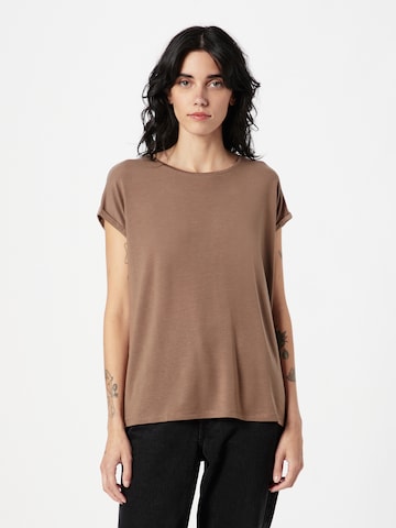 VERO MODA Shirt 'AVA' in Bruin: voorkant
