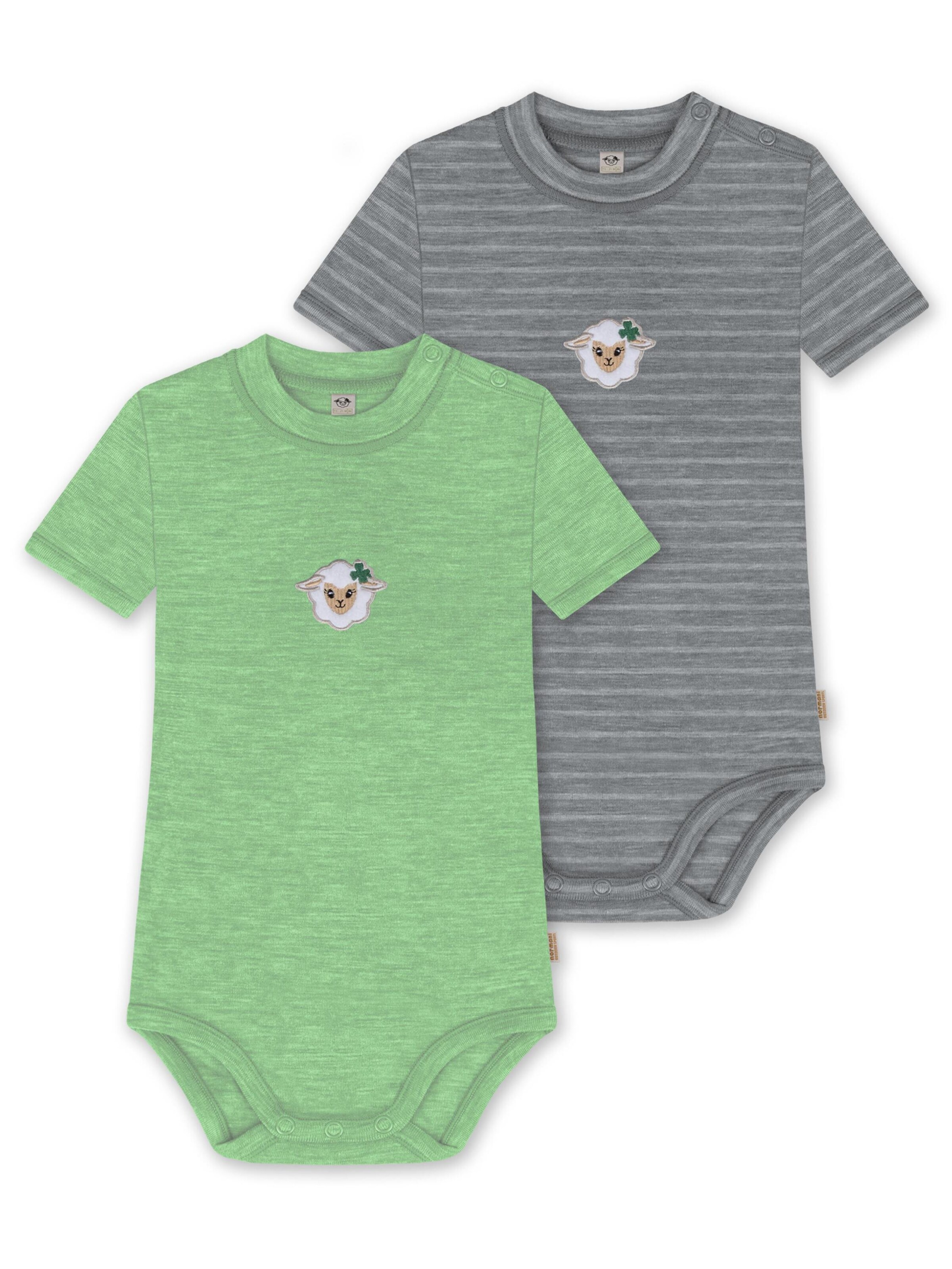 Barboteuse / body normani en gris : devant