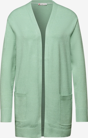 Cardigan STREET ONE en vert : devant
