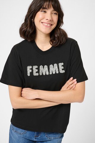 T-shirt 'KAArina' Kaffe en noir