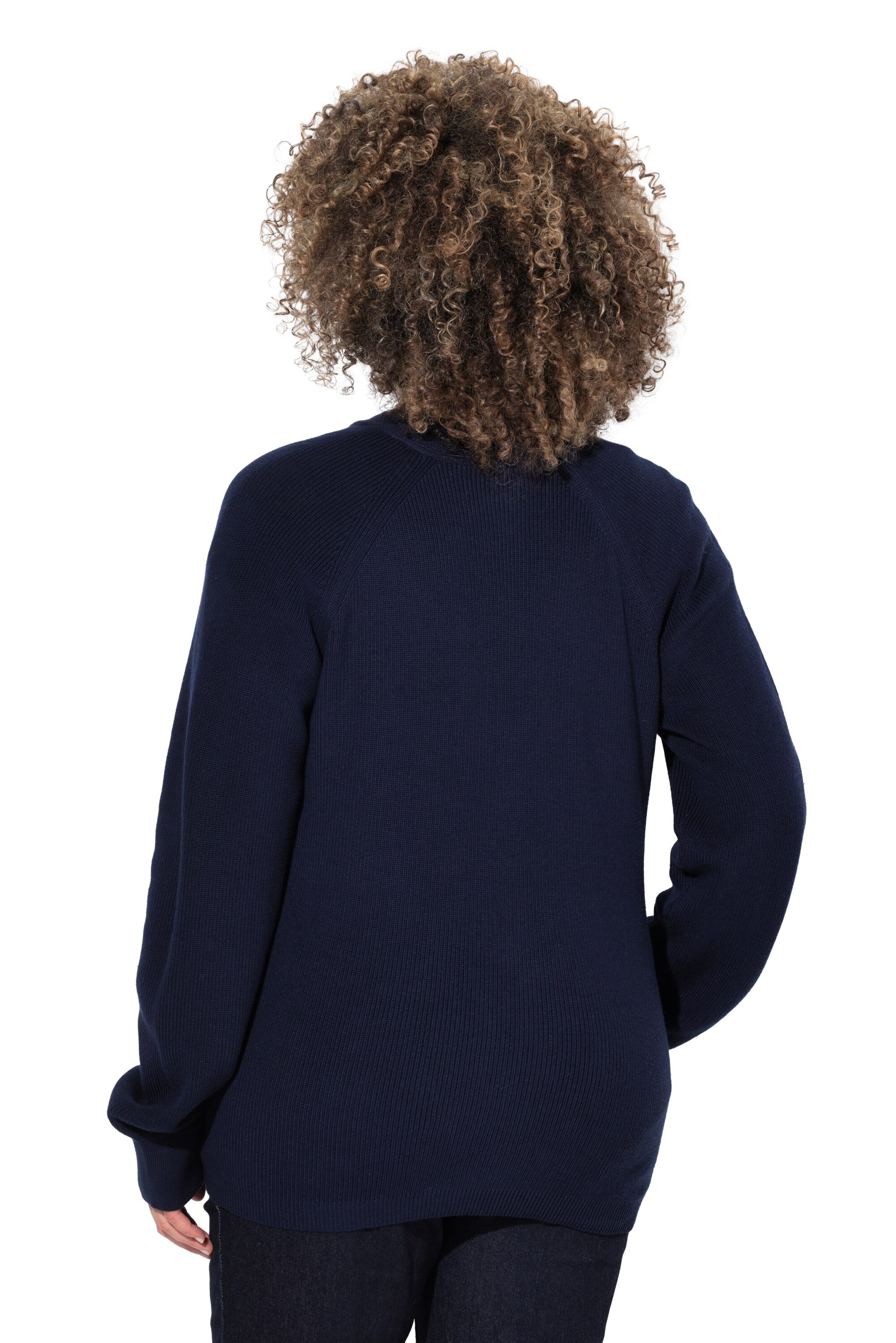 Ulla Popken Strickjacke in Blau