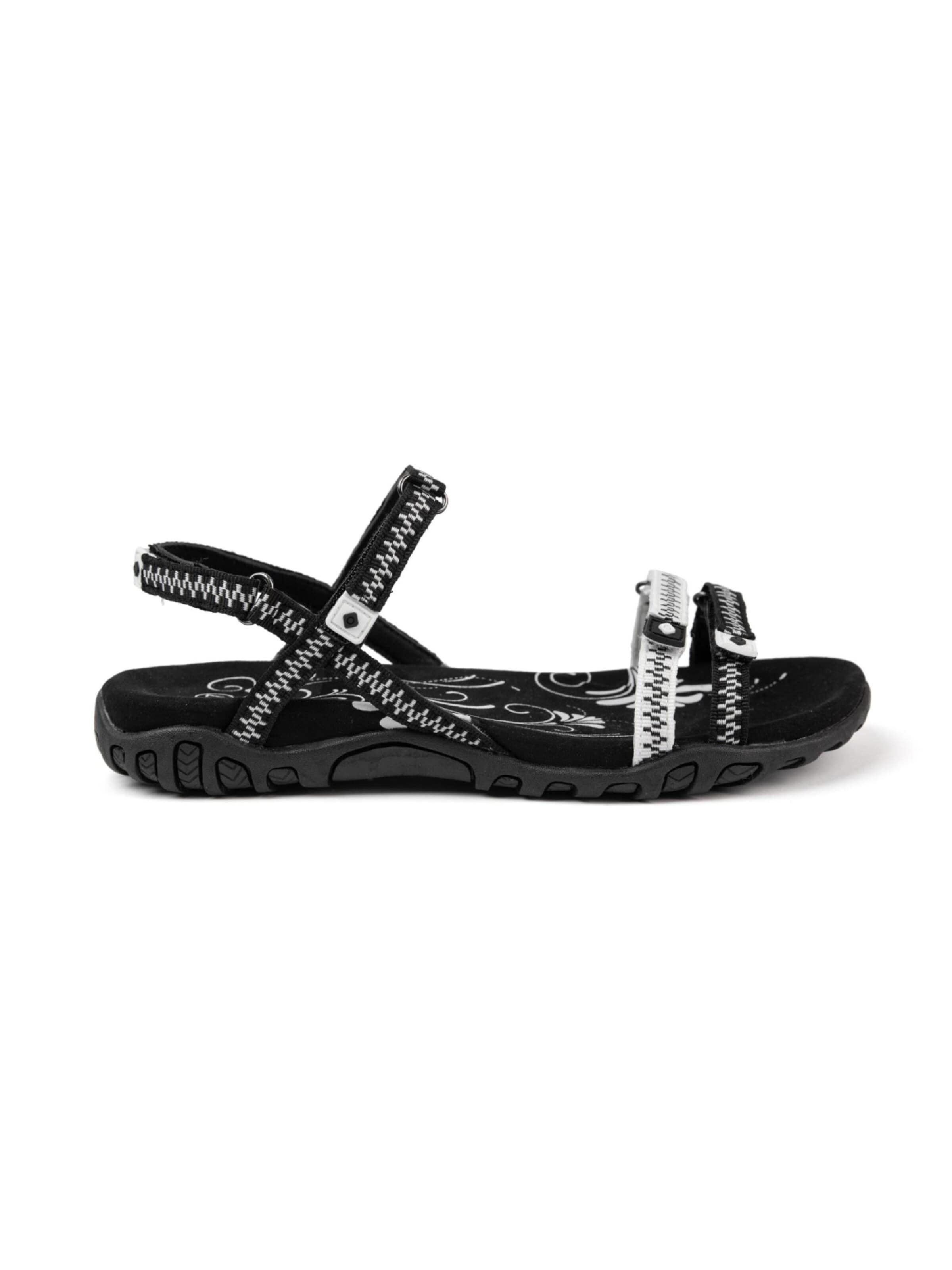 Sandales de randonnée Izas en noir : devant