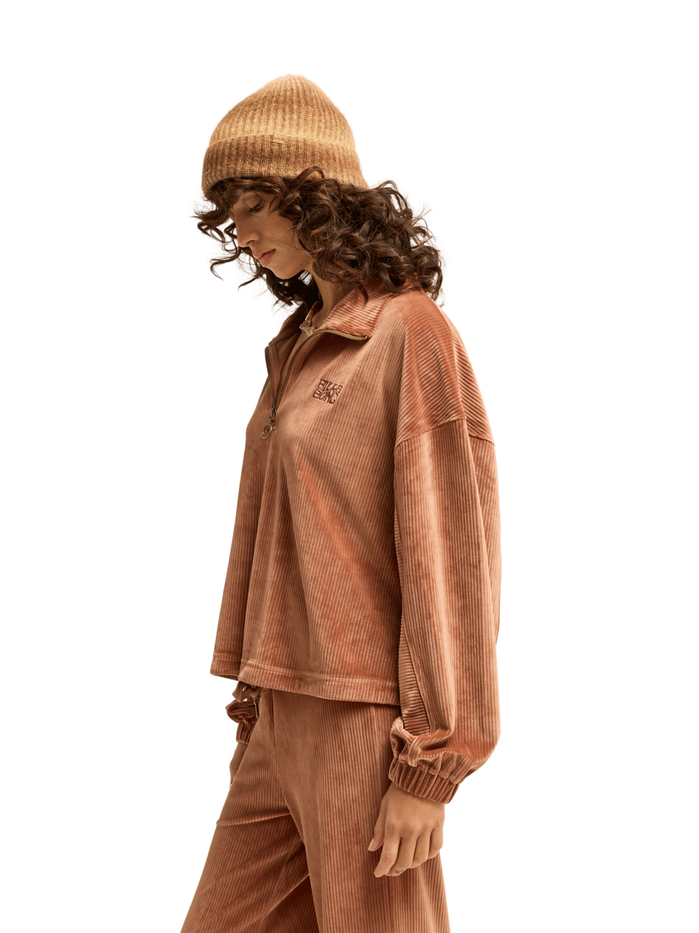 BILLABONG Sweatshirt 'Coffee Time' in Brown