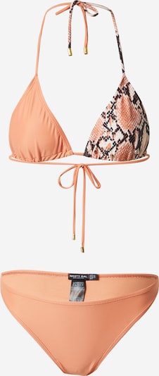 Bikinis iš Nasty Gal, spalva – abrikosų spalva / persikų spalva / juoda / balta, Prekių apžvalga