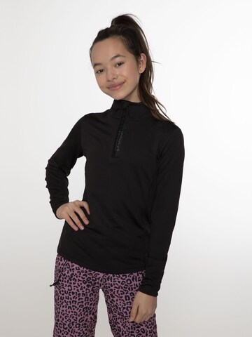 PROTEST Sportief sweatshirt 'REFABRIZOY JR' in Zwart: voorkant