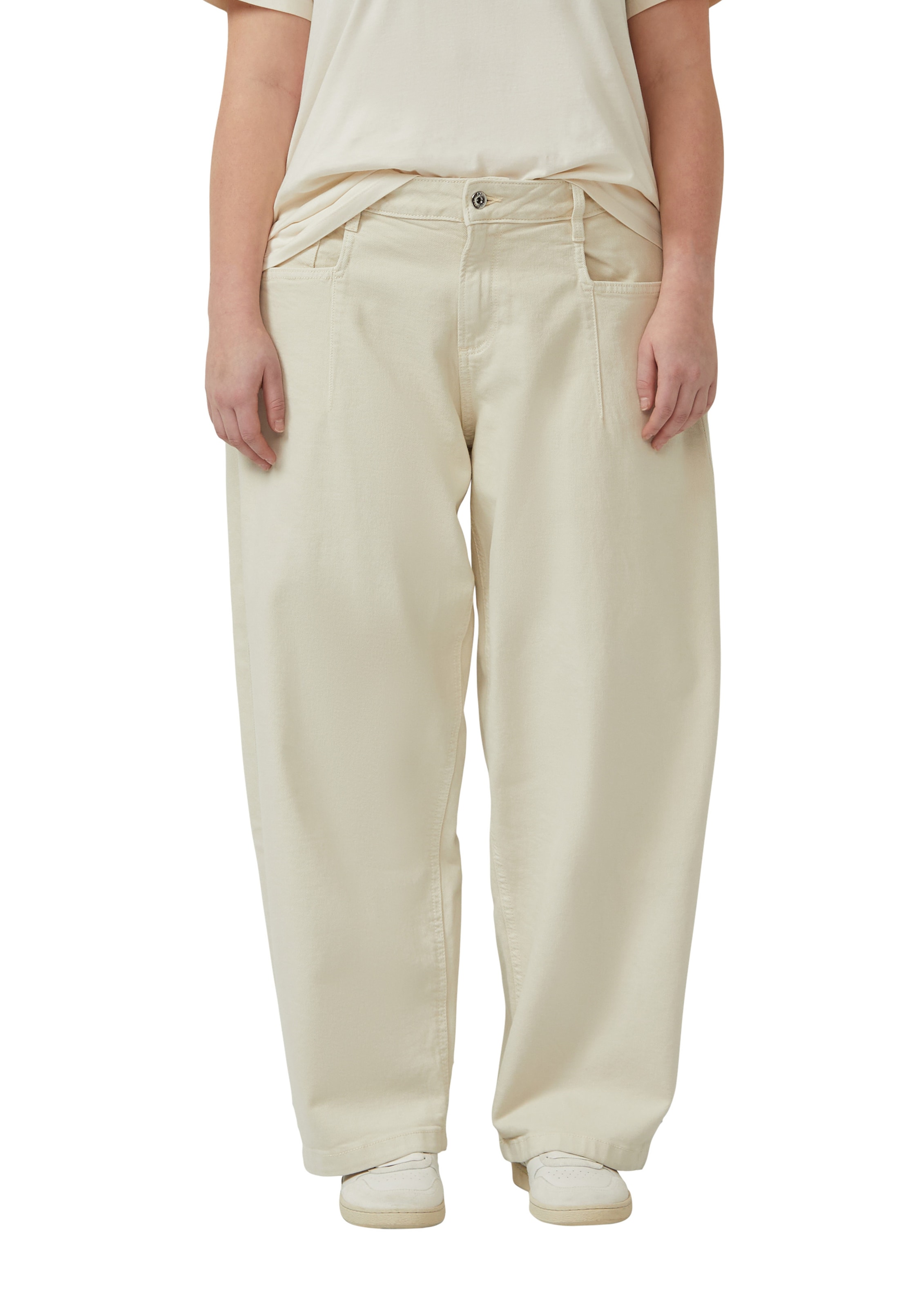 QS Regular Jeans-Hose in Beige