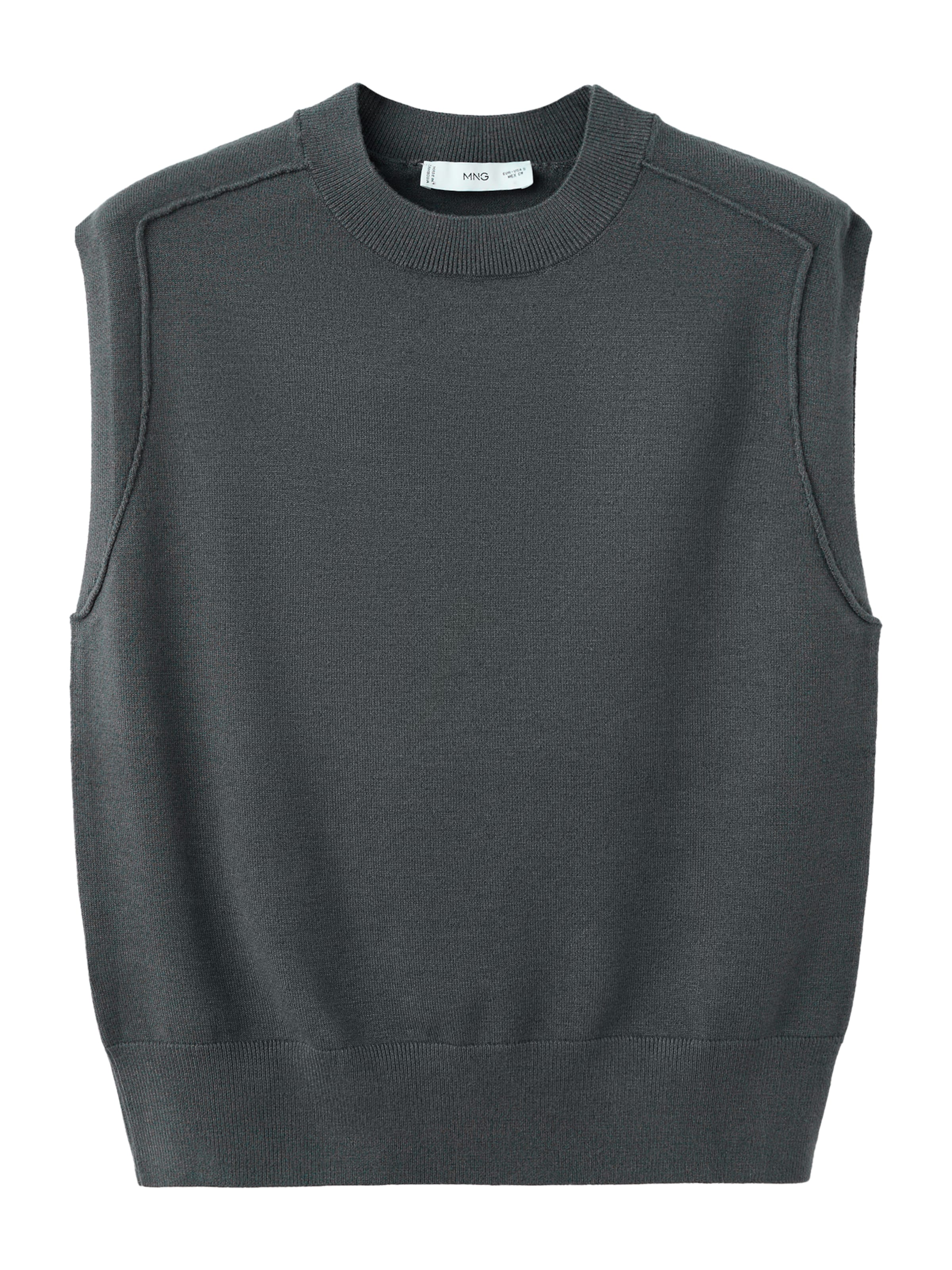 MANGO Pullunder 'BOLLO' in Grau: Vorderseite