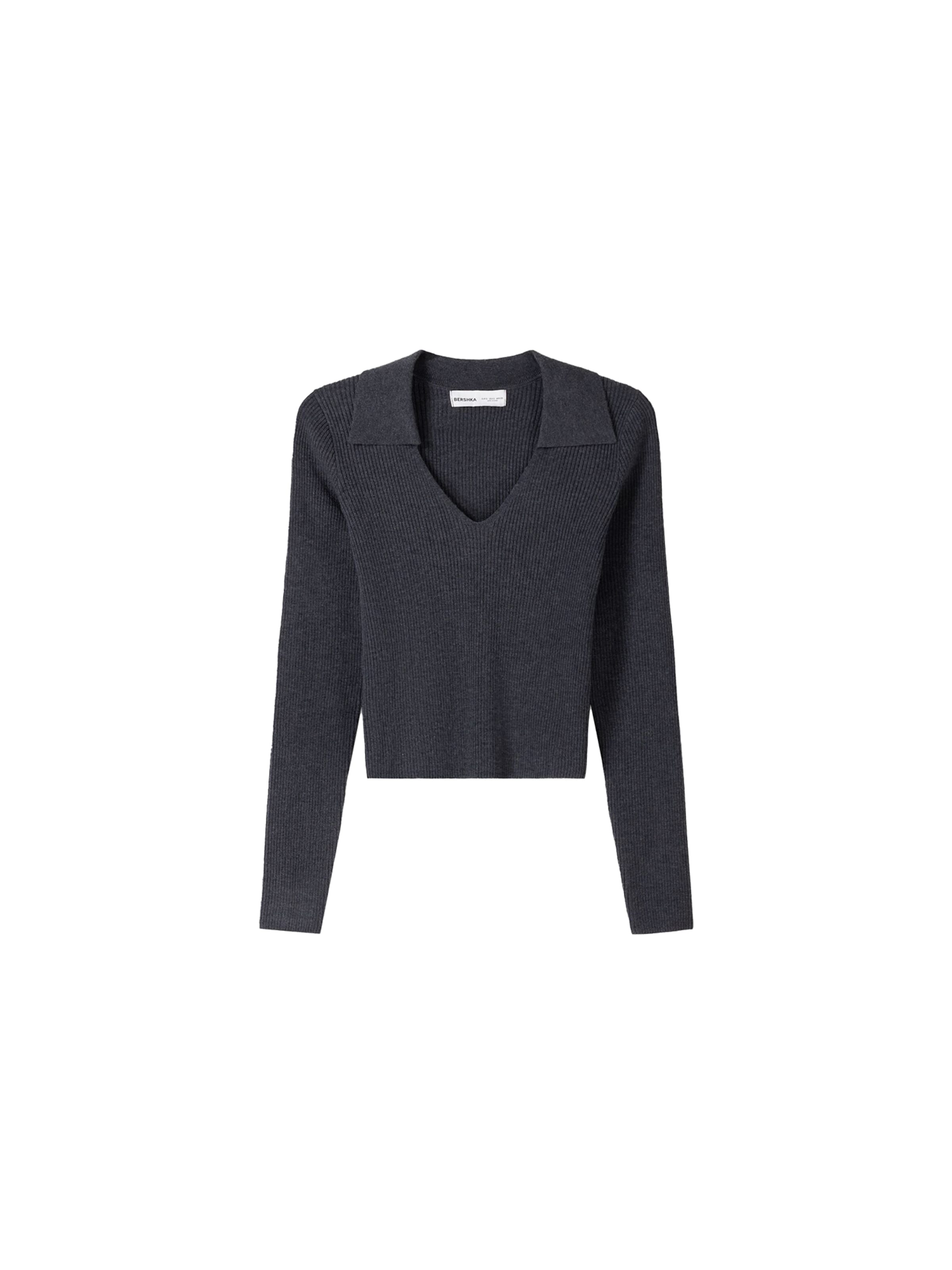 Pull-over Bershka en gris : devant