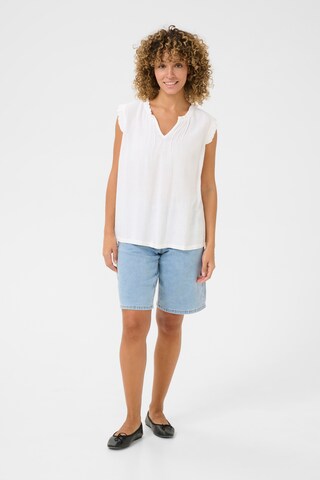 Chemisier 'Venta' Cream en blanc